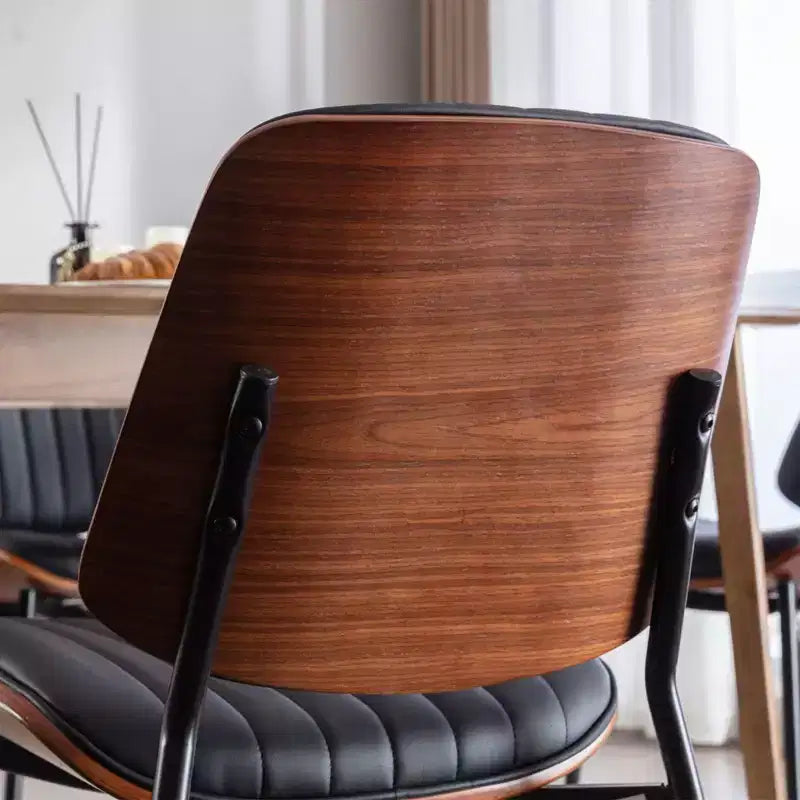 Sedie da pranzo moderne Okak in lino, set da 2, comode sedie da cucina con schienale in legno curvato, sedie laterali imbottite con gambe in metallo e piedini regolabili