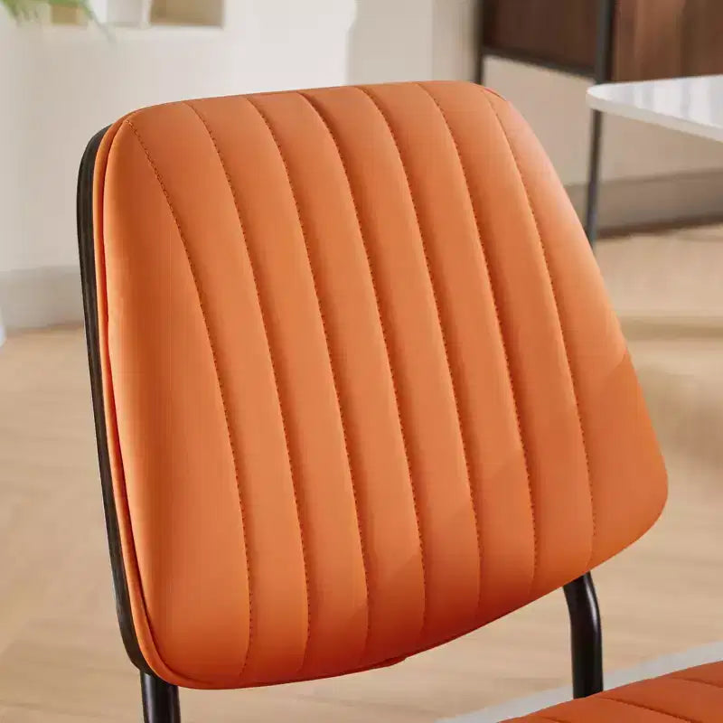 Sedie da pranzo moderne Okak in lino, set da 2, comode sedie da cucina con schienale in legno curvato, sedie laterali imbottite con gambe in metallo e piedini regolabili