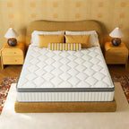 Swedrea Hybrid Mattress Cool Medium Firm Gel Memory Foam Pocket Spring, White