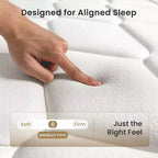 Materasso Ibrido Swedrea Fresco Media Fermezza Gel Memory Foam Molle Insacchettate, Bianco