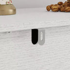 Famapy Legno - Credenza a buffet venata con ante in vetro e cassetti - Contenitore multi-ambiente per sala da pranzo/soggiorno - Mobile contenitore