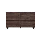 Famapy Legno - Credenza a buffet venata con ante in vetro e cassetti - Contenitore multi-ambiente per sala da pranzo/soggiorno - Mobile contenitore