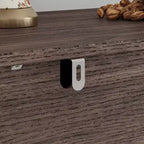 Famapy Legno - Credenza a buffet venata con ante in vetro e cassetti - Contenitore multi-ambiente per sala da pranzo/soggiorno - Mobile contenitore