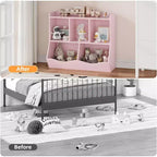 Libreria per bambini, organizer giocattoli a 3 livelli, organizer a cubi, libreria a 3 ripiani per bambini, sala giochi, cameretta, soggiorno, aula