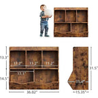Libreria per bambini, organizer giocattoli a 3 livelli, organizer a cubi, libreria a 3 ripiani per bambini, sala giochi, cameretta, soggiorno, aula
