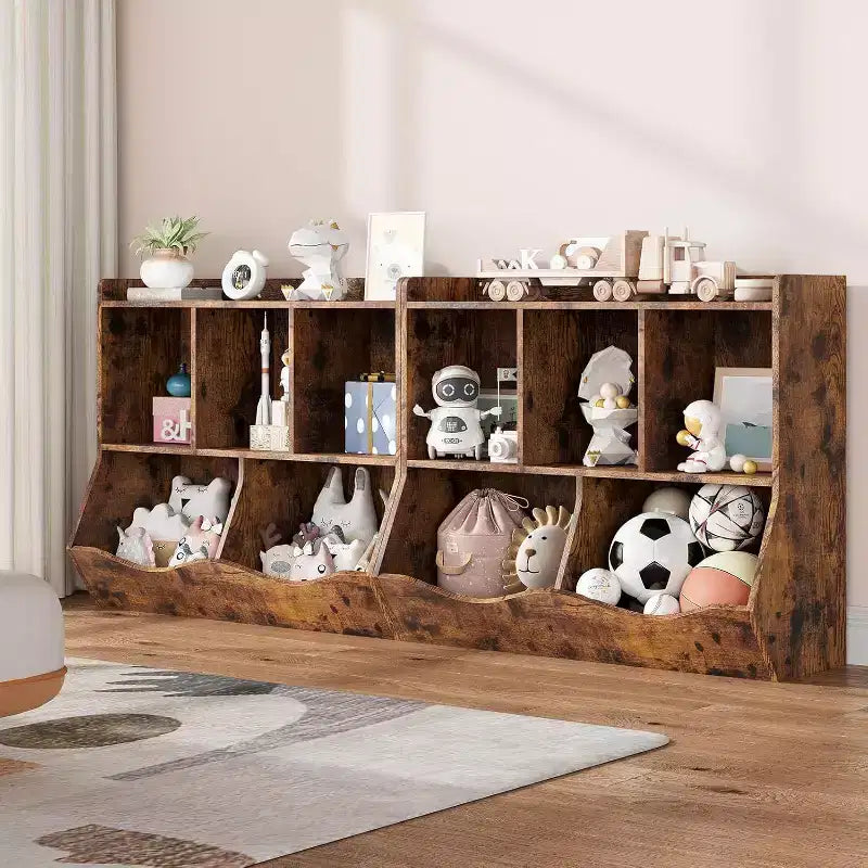 Libreria per bambini, organizer giocattoli a 3 livelli, organizer a cubi, libreria a 3 ripiani per bambini, sala giochi, cameretta, soggiorno, aula