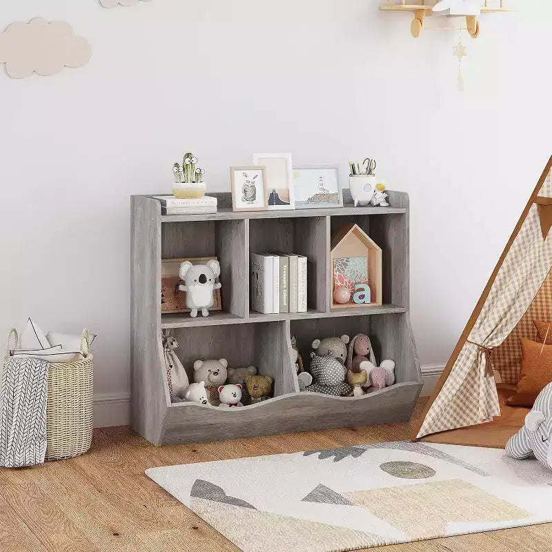 Libreria per bambini, organizer giocattoli a 3 livelli, organizer a cubi, libreria a 3 ripiani per bambini, sala giochi, cameretta, soggiorno, aula