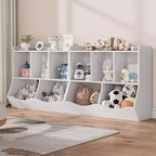 Libreria per bambini, organizer giocattoli a 3 livelli, organizer a cubi, libreria a 3 ripiani per bambini, sala giochi, cameretta, soggiorno, aula