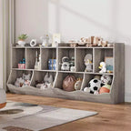 Libreria per bambini, organizer giocattoli a 3 livelli, organizer a cubi, libreria a 3 ripiani per bambini, sala giochi, cameretta, soggiorno, aula