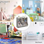 Libreria per bambini, organizer giocattoli a 3 livelli, organizer a cubi, libreria a 3 ripiani per bambini, sala giochi, cameretta, soggiorno, aula