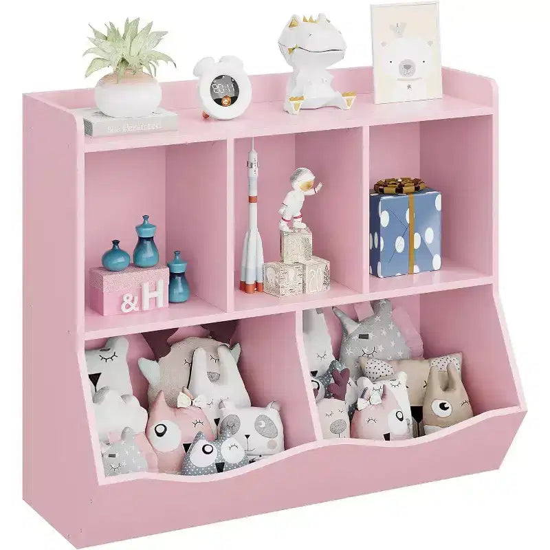 Libreria per bambini, organizer giocattoli a 3 livelli, organizer a cubi, libreria a 3 ripiani per bambini, sala giochi, cameretta, soggiorno, aula