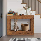 Consolle, elegante stile rustico, tavolo d'ingresso per soggiorno, tavolo multifunzionale e pratico per diverse stanze