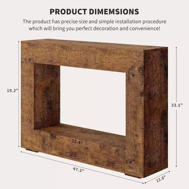 Consolle, elegante stile rustico, tavolo d'ingresso per soggiorno, tavolo multifunzionale e pratico per diverse stanze
