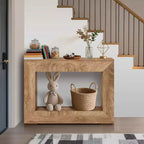 Consolle, elegante stile rustico, tavolo d'ingresso per soggiorno, tavolo multifunzionale e pratico per diverse stanze