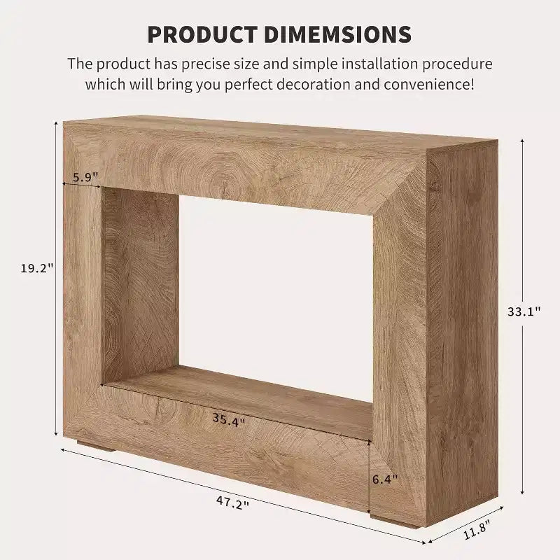 Consolle, elegante stile rustico, tavolo d'ingresso per soggiorno, tavolo multifunzionale e pratico per diverse stanze