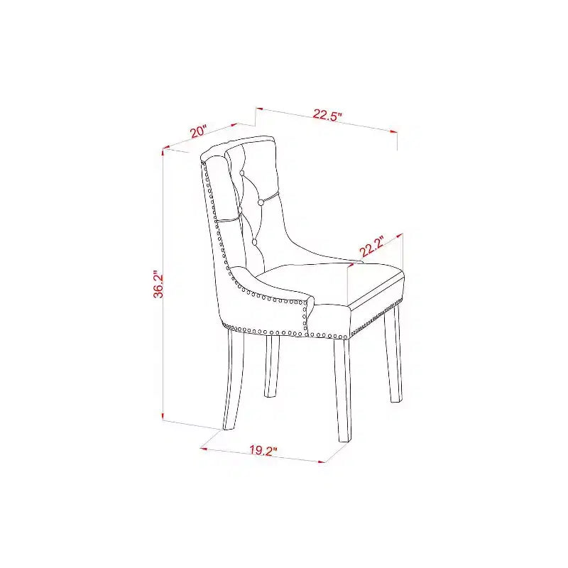 Set tavolo da pranzo rotondo HomeStock 5 pezzi, sedie in tessuto di lino nero