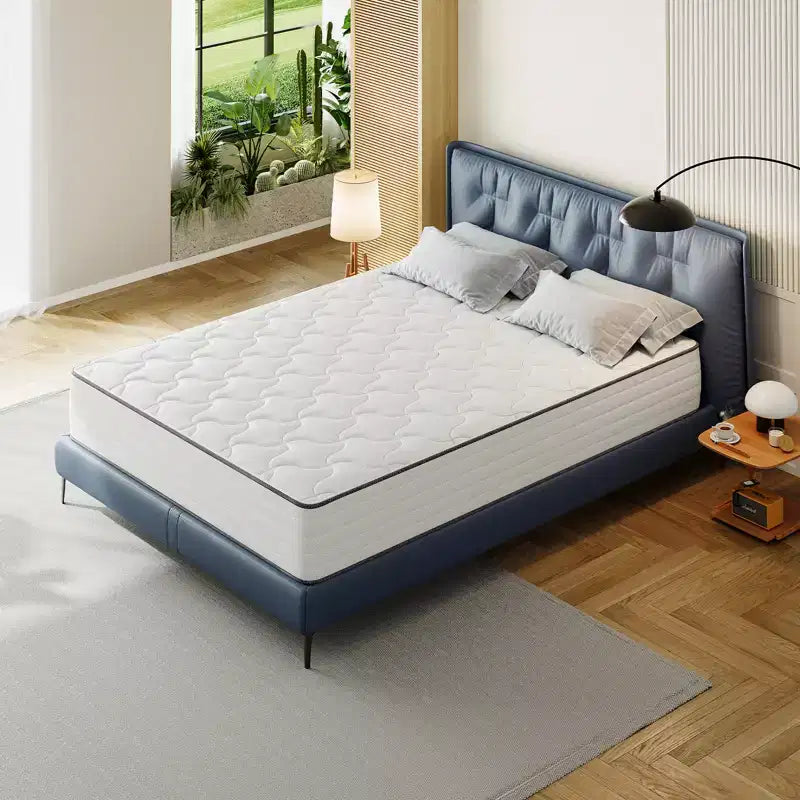 Materasso Ibrido Swedrea in Memory Foam Rinfrescante a Media Rigidità, Consegnato in Scatola, Bianco