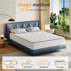 Materasso Ibrido Swedrea in Memory Foam Rinfrescante a Media Rigidità, Consegnato in Scatola, Bianco