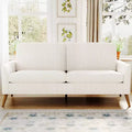 Dyonery 68 Loveseat Sofa, Comfy Corduroy Couches for Living Room, Mid Century Modern Love Seat Sofa, Tool-Free Setup Small Couches for Bedroom Office