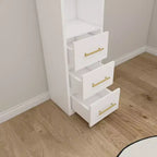Letto a scomparsa Heloise Modern Wood con doppi armadi laterali