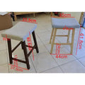 Yaheetech Set of 2 Backless Counter Height Bar Stools for Kitchen