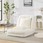 Chenille Adjustable Human Dog Bed for Adults, 5-Position Lazy Sofa Bed with 2 Pillows