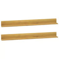 vidaXL Wall Shelf Natural Teak Solid teak wood with a natural finish