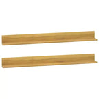 vidaXL Wall Shelf Natural Teak Solid teak wood with a natural finish