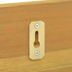 Mensola a muro in teak naturale Legno massiccio di teak con finitura naturale
