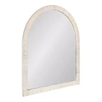 Kate and Laurel Rahfy Arch Framed Wall Mirror, White, 28x32