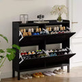 Shoe Cabinet Storage for Entryway with 4 Flip Drawers,Adjustable Shelves,Freestanding Hidden Entryway Storage Organizer for Hallway,Entrance