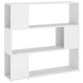 vidaXL Book Cabinet Room Divider White Engineered wood Standard