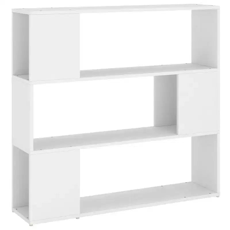 vidaXL Book Cabinet Room Divider White Engineered wood Standard