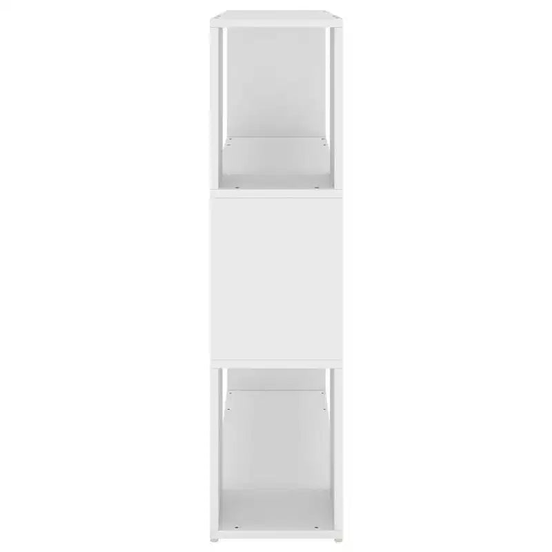 Divisorio per ambienti mobile libreria, bianco, legno multistrato, standard