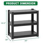 Supporto per acquario da 20-30 galloni, supporto in metallo per acquario, supporto regolabile per terrario resistente, scaffale regolabile a 3 livelli per acquario