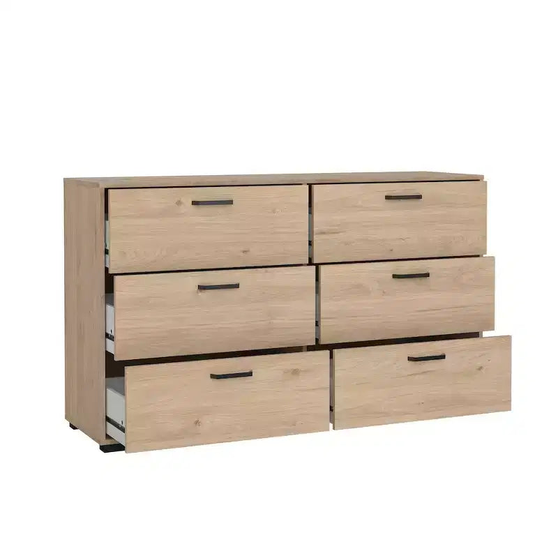 Tvilum, Cassettiera doppia a 6 cassetti Sofia, Jackson Hickory
