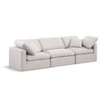 Meridian Furniture Indulge Linen Textured Fabric Modular Sofa
